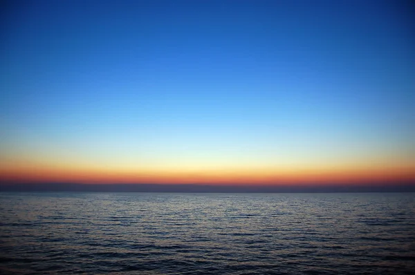 青の夕日 — ストック写真