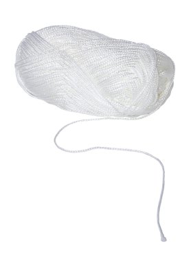 Skein of white yarn clipart