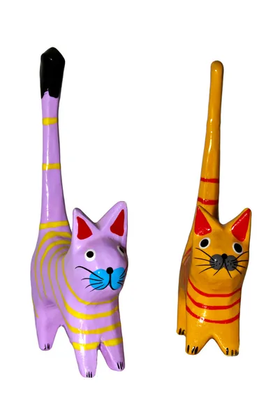 stock image Cats figurines handmade