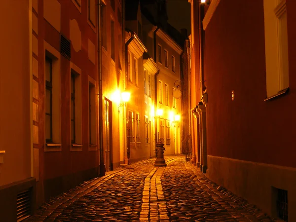 Luzes noturnas na cidade — Fotografia de Stock