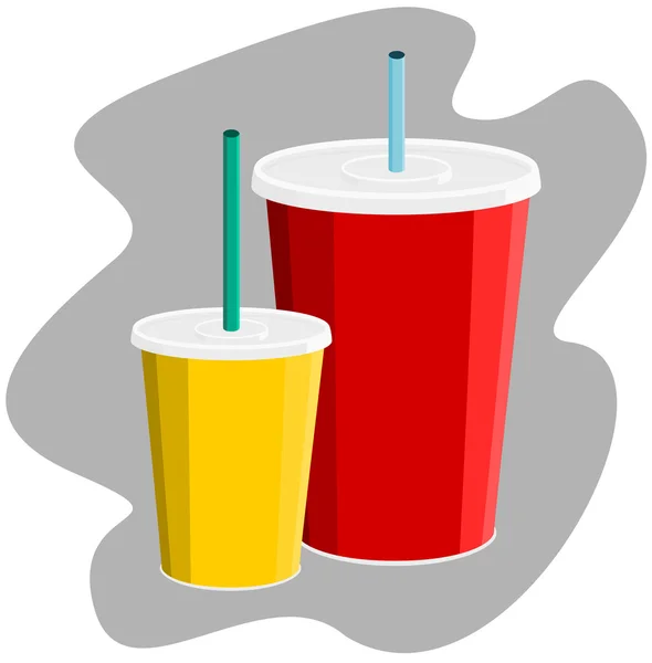 Soda poháry — Stockový vektor
