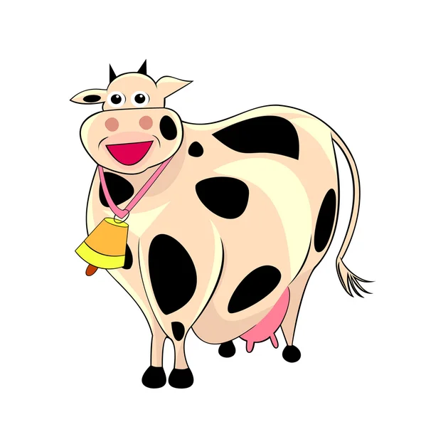 面白い脂肪牛. — ストックベクタ