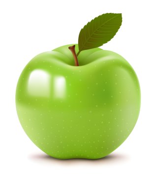 Green apple clipart