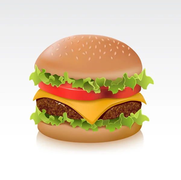 Cheeseburger — Stockvektor