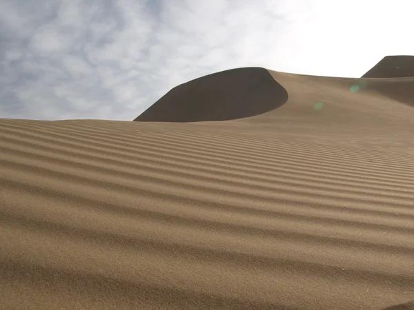 Duny na poušti. Stock Obrázky