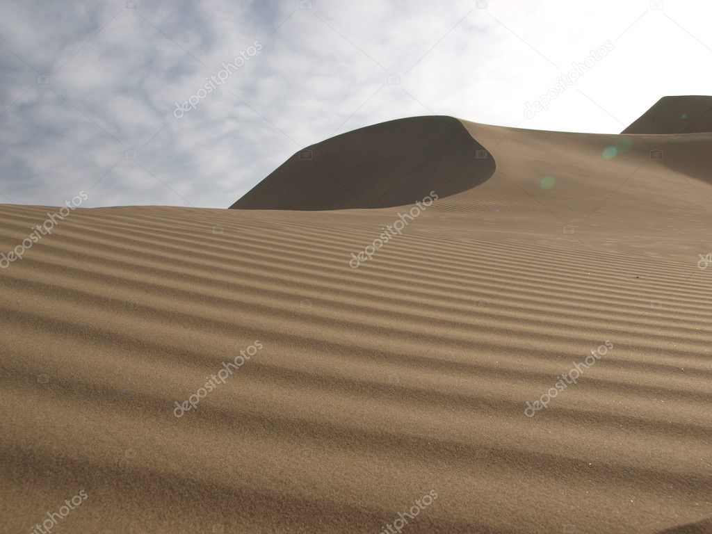Dunes on the desert.